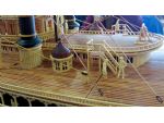 Every part of the Natchez model is made from wood, even the rigging and stays!