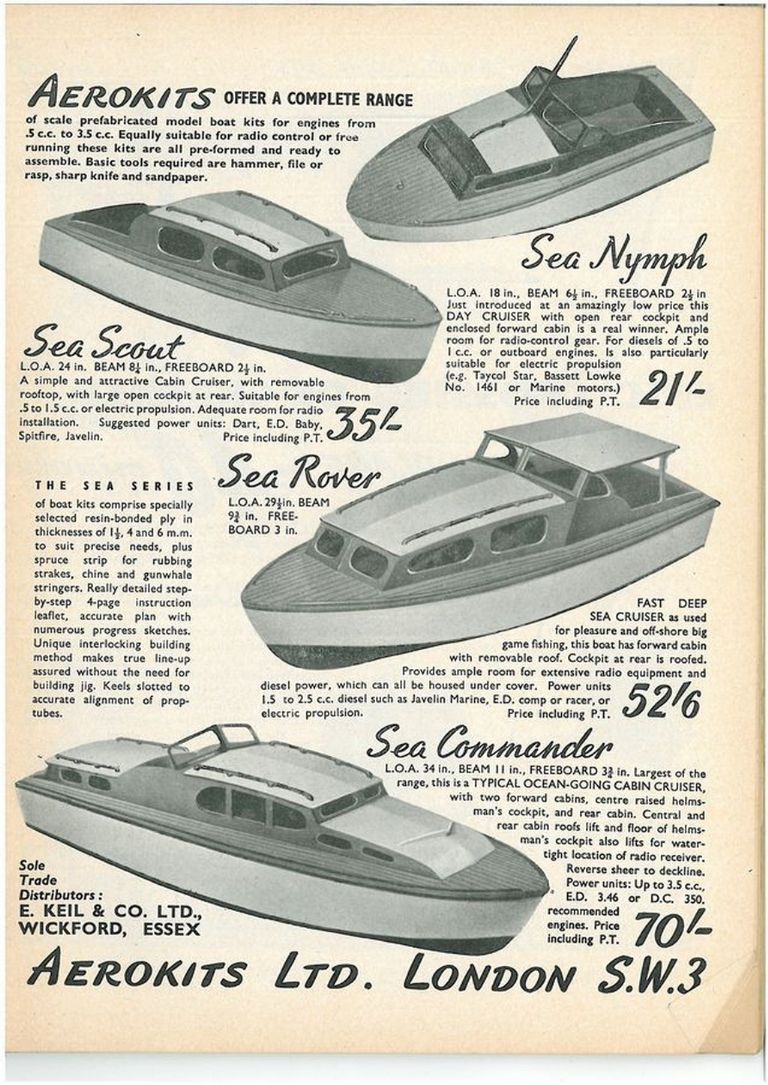 vintage rc boat kits