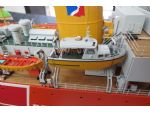 The extraordinary detail on the BT vessel CS Alert model, built by Jimmy Woods.