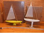 The yellow hulled mini-A Class was my first go at a miniature racing yacht.