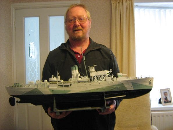 Harry Hitchenes and his models