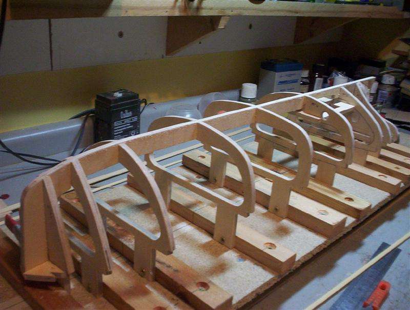 32 Faired and sanded frames