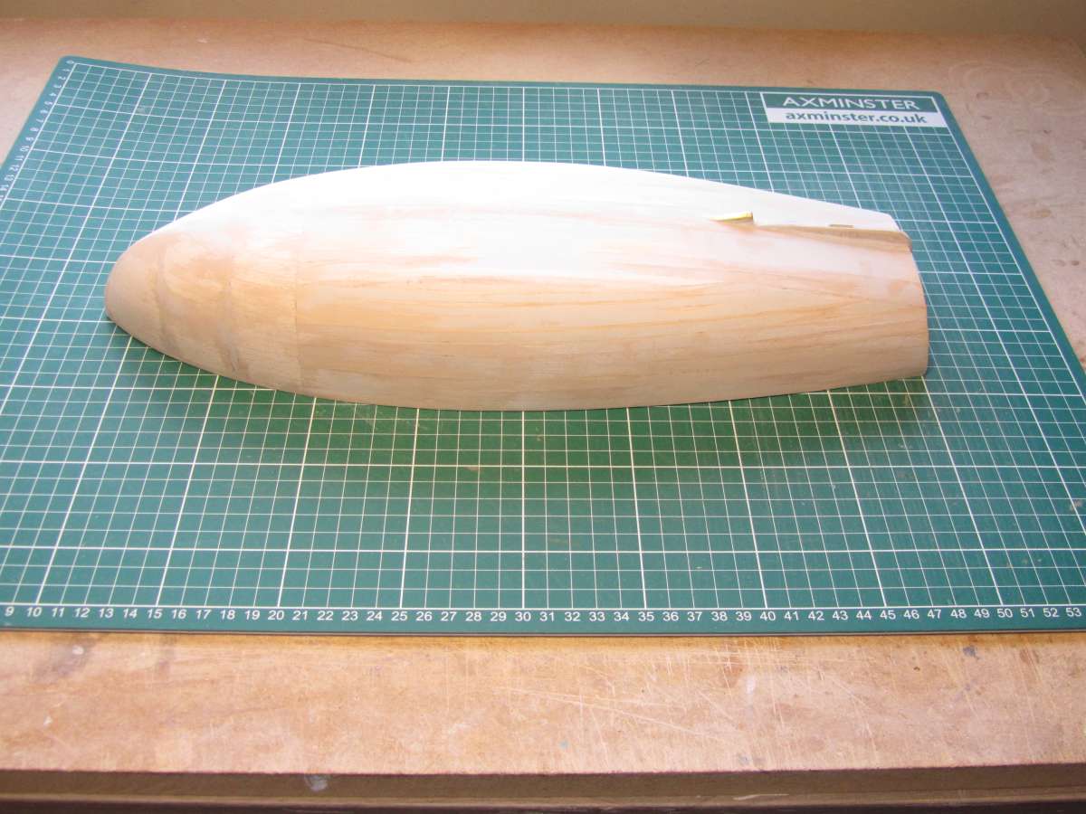 Hull filled and sanded