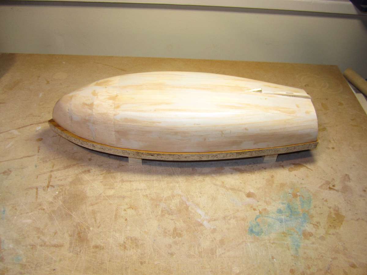 Hull with resin