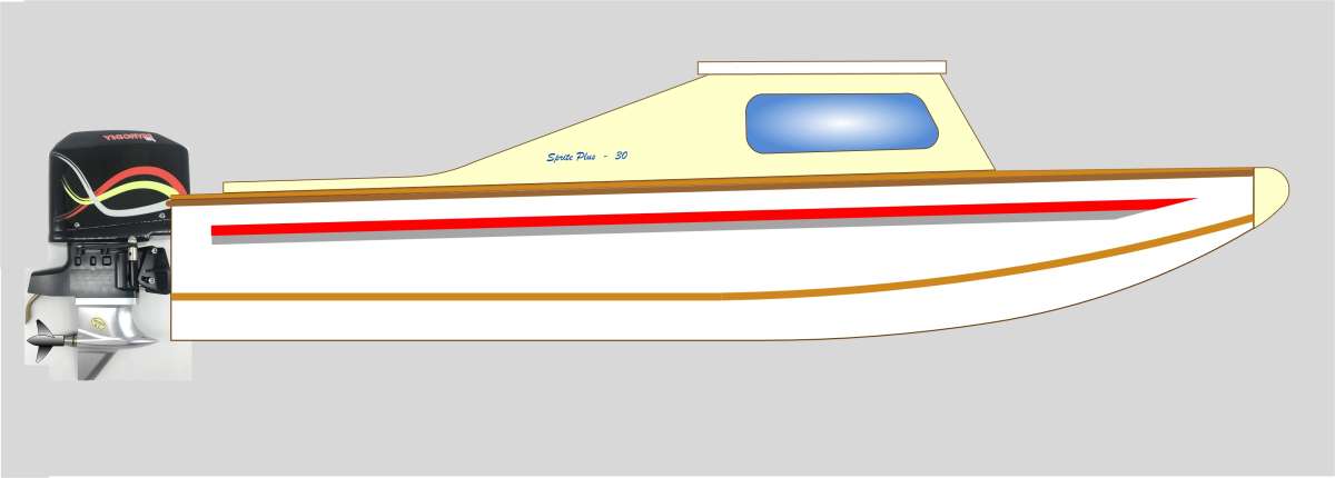 Side View - With Outboard