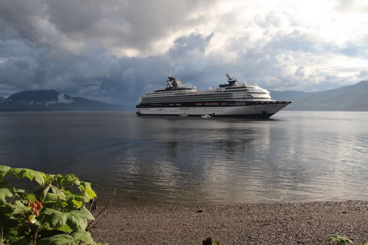 Celebrity Century at Icy Point Strait