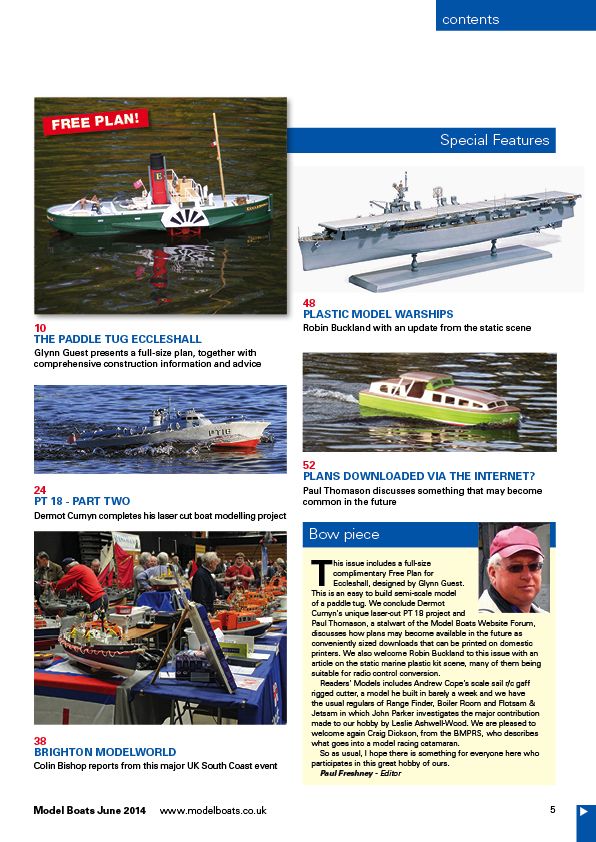 Model Boats June 2014 - Contents