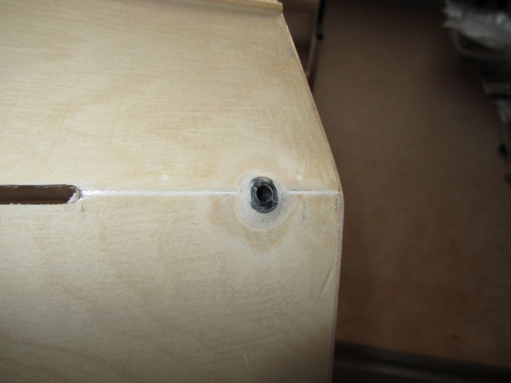 Rudder tube installed Rudder tube installed