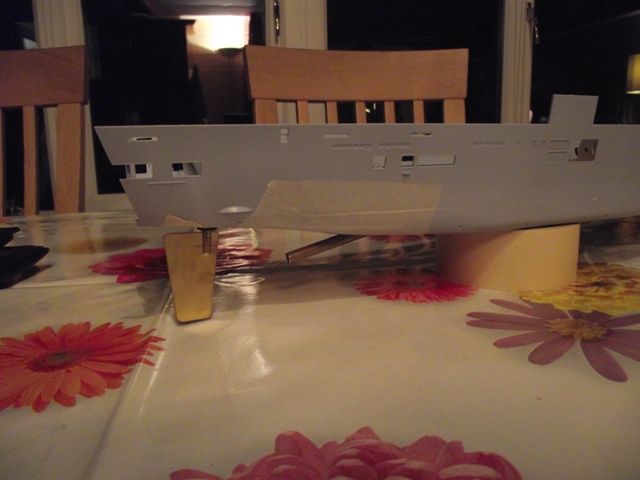 Rudder taking shape Rudder taking shape